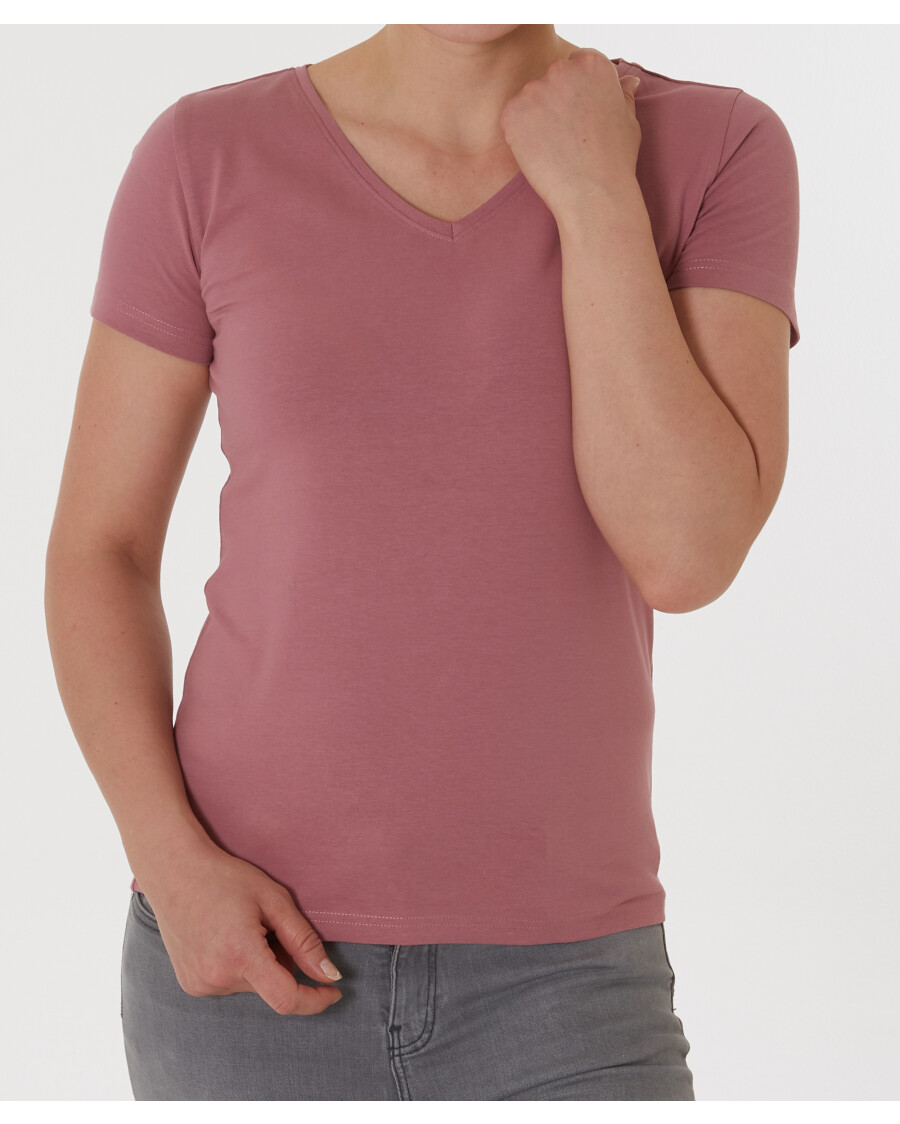 T-Shirt mit V-Ausschnitt