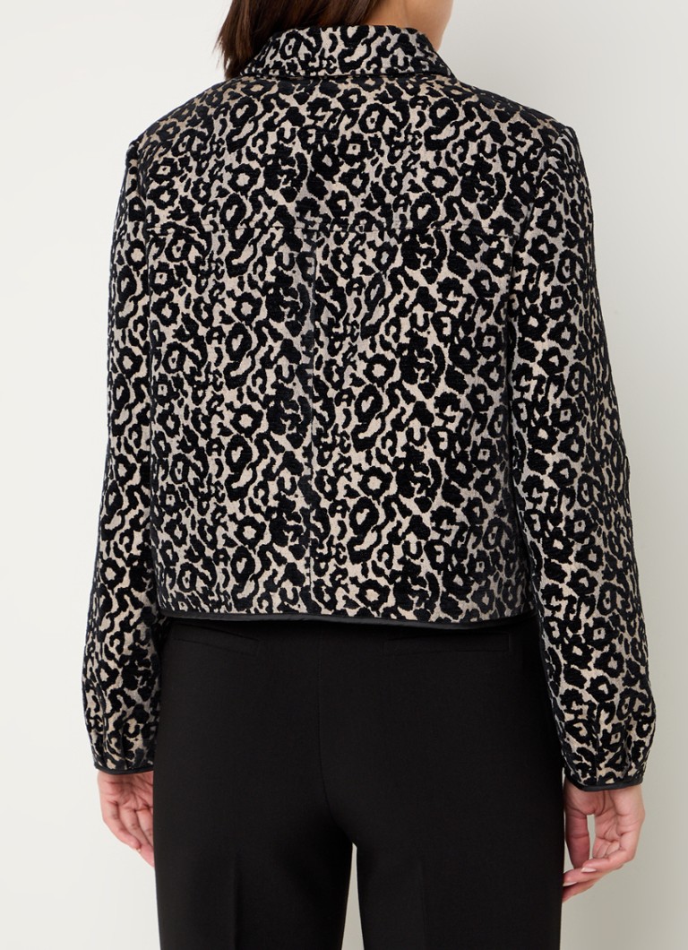 Gerry Weber jacket with leopard print and flap pockets