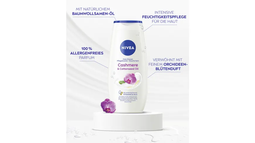 NIVEA Pflegedusche Cashmere & Cottonseed Oil 250 ml