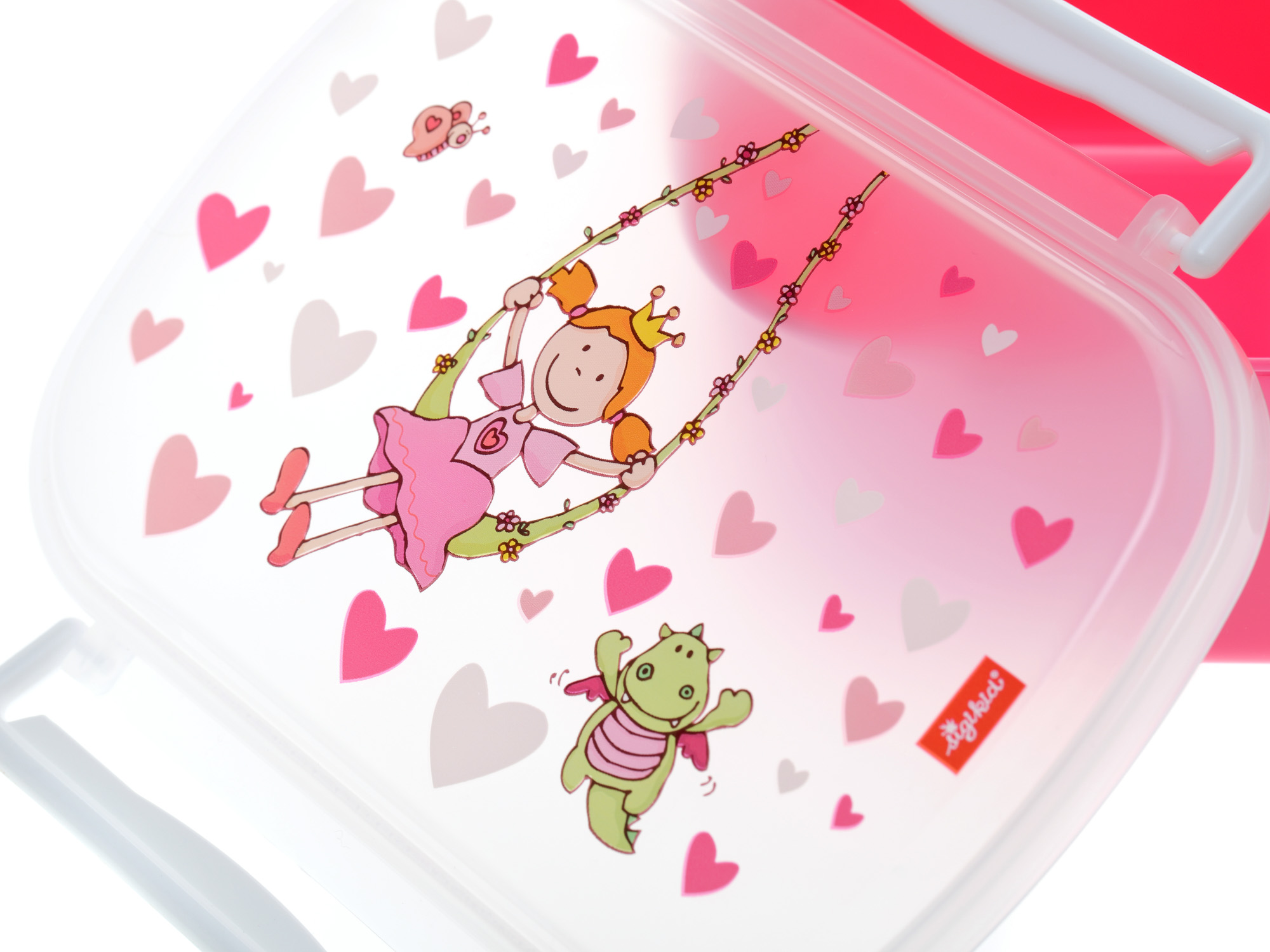 Brotzeitbox für Mädchen in rosa mit Pinky Queeny