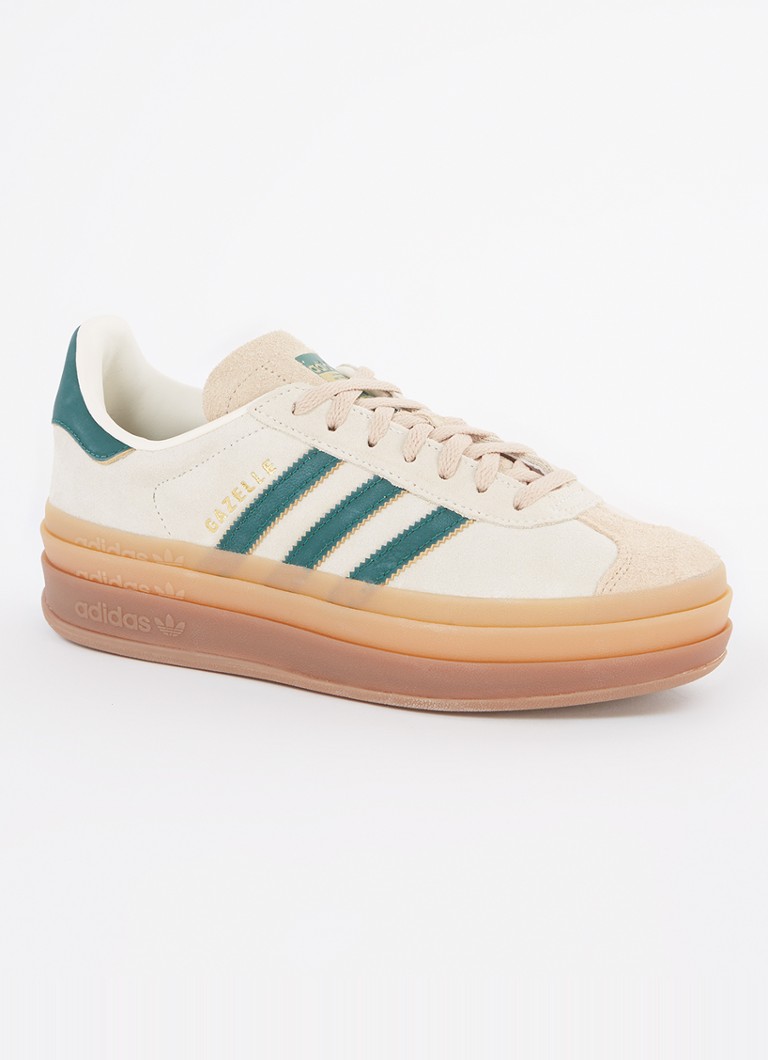 Teniși Adidas Gazelle Bold din piele cu detalii întoarsă