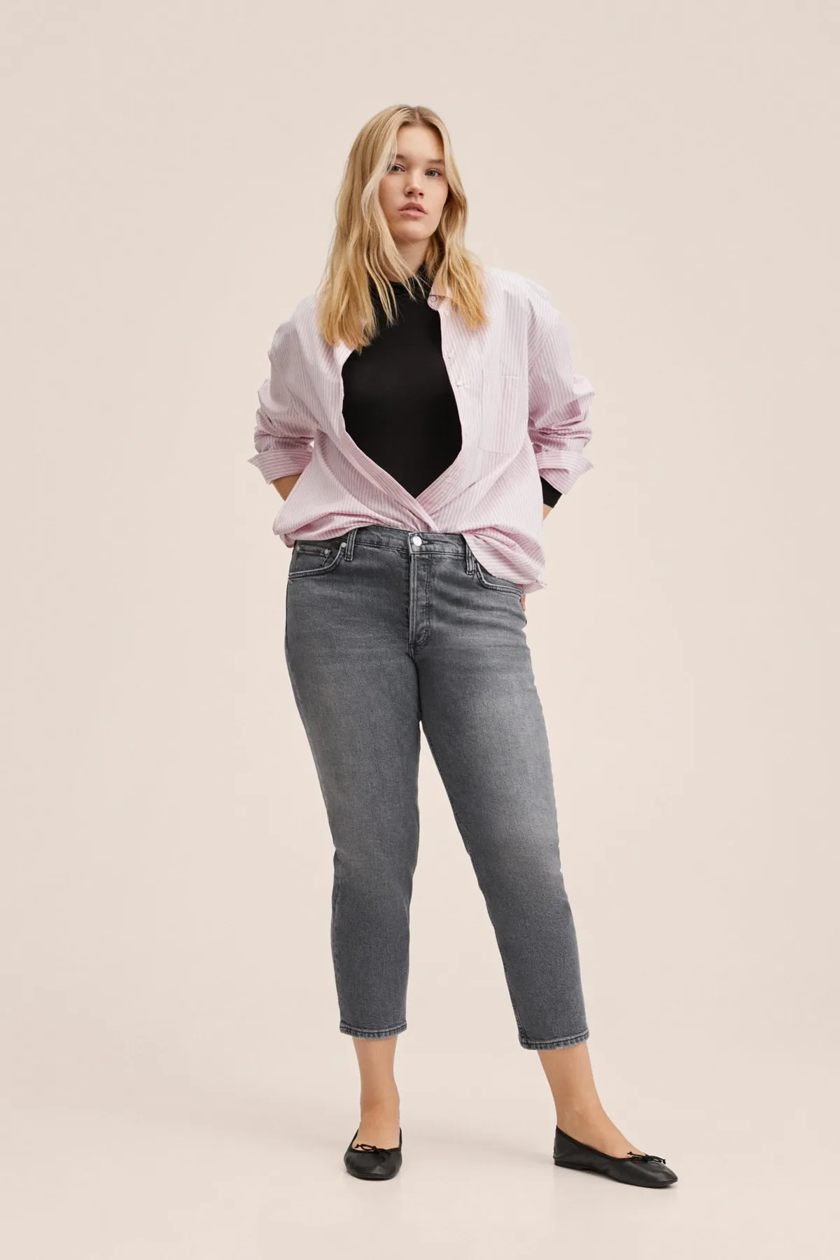 MANGO  Jeans - Grau - Boyfriend