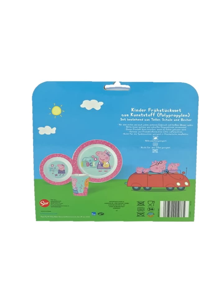 Stor Peppa Wutz Kinder Geschirr Kindergeschirr 3er Set 3 Jahre günstig kaufen onesize