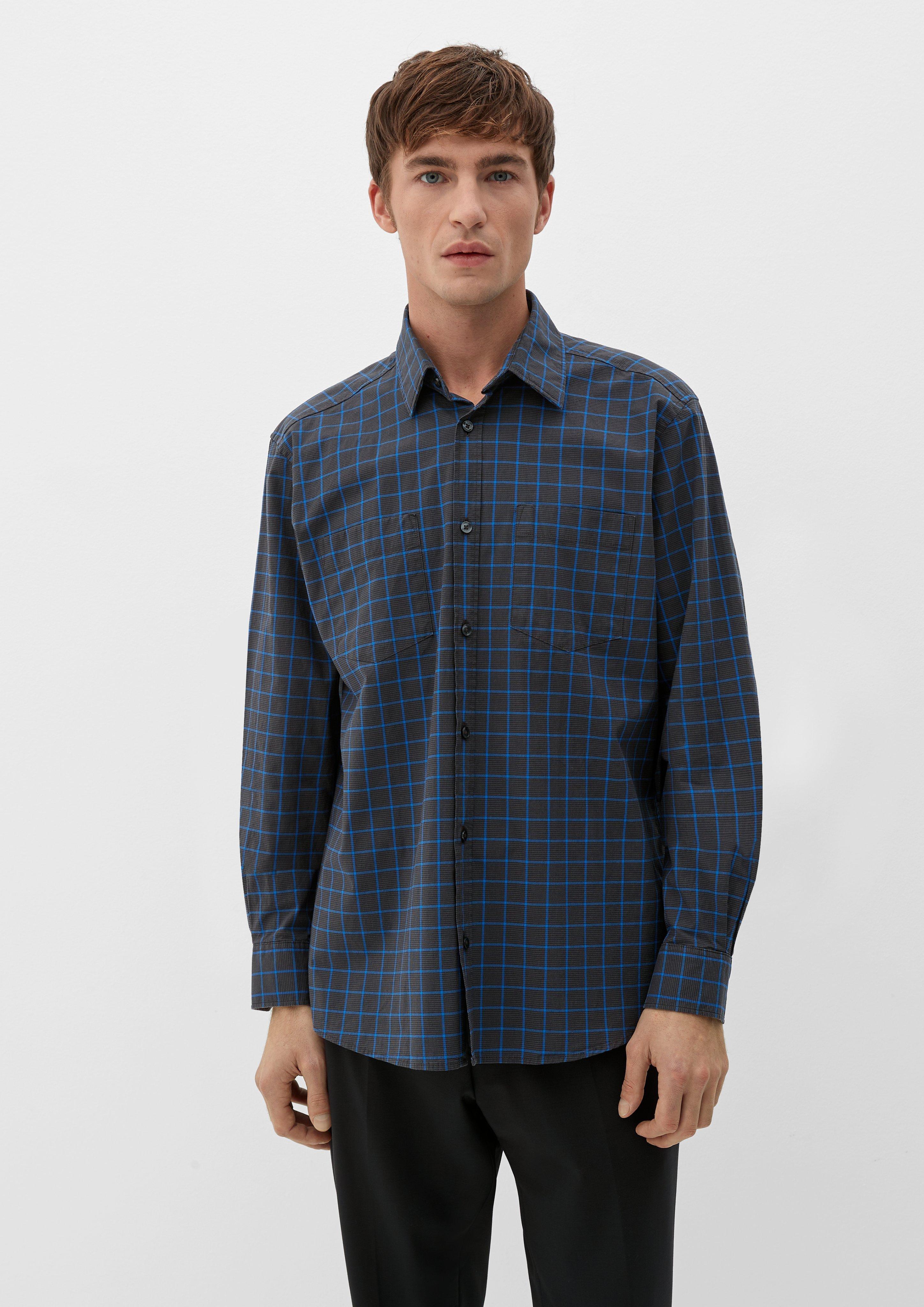Regular: Karohemd aus Baumwollstretch  2125770-96N4