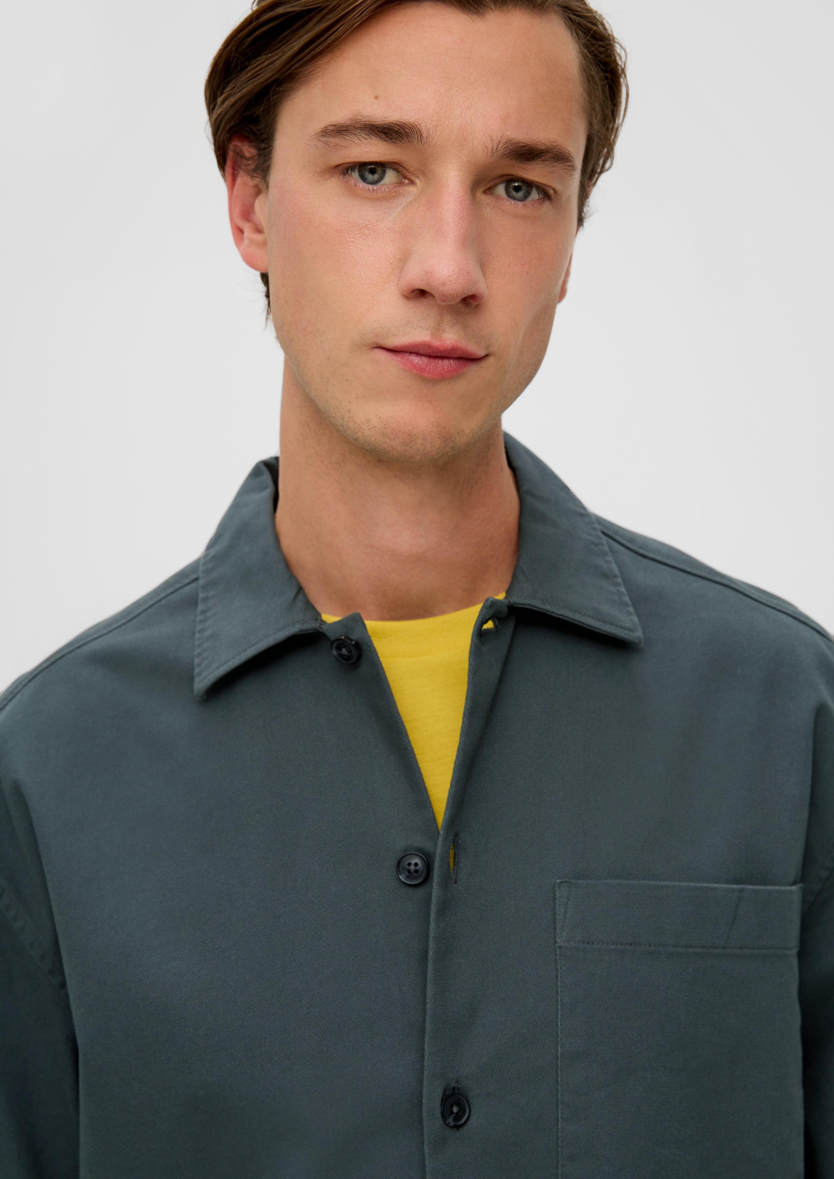 Relaxed: Overshirt aus Baumwollstretch  2133493-7909