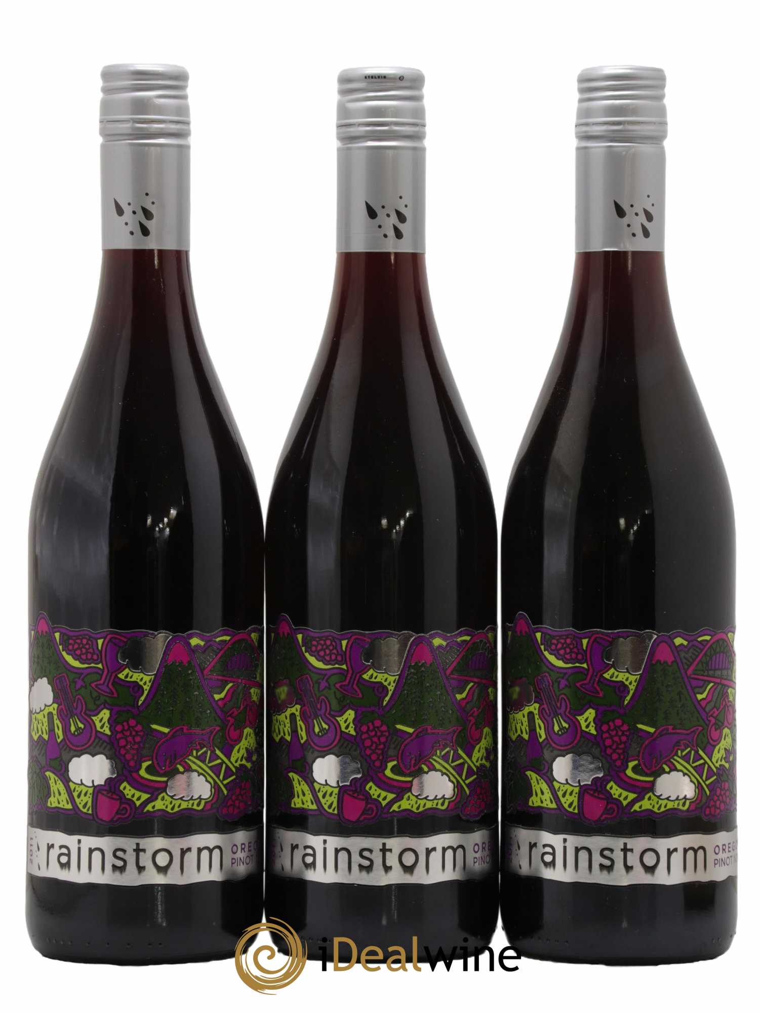 USA Oregon Pinot Noir Rainstorm 2011 - Lot de 6 Bouteilles