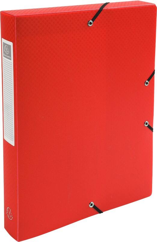 Exacompta Archivboxen 59785E DIN A4 Rot Polypropylen 25 x 33 cm 8 Stück