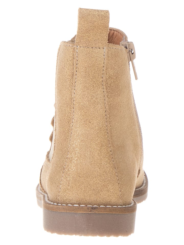 lamino Leder-Chelsea-Boots in Gold günstig kaufen