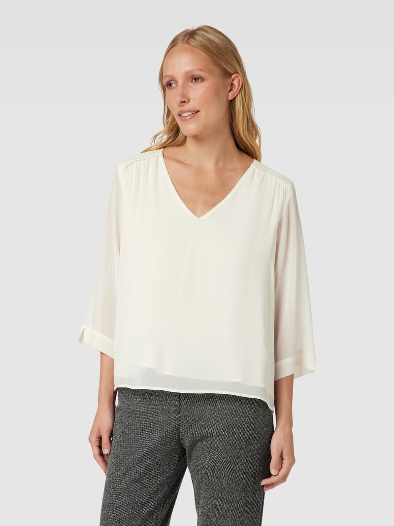 Bluse mit 3/4-Arm in ecru