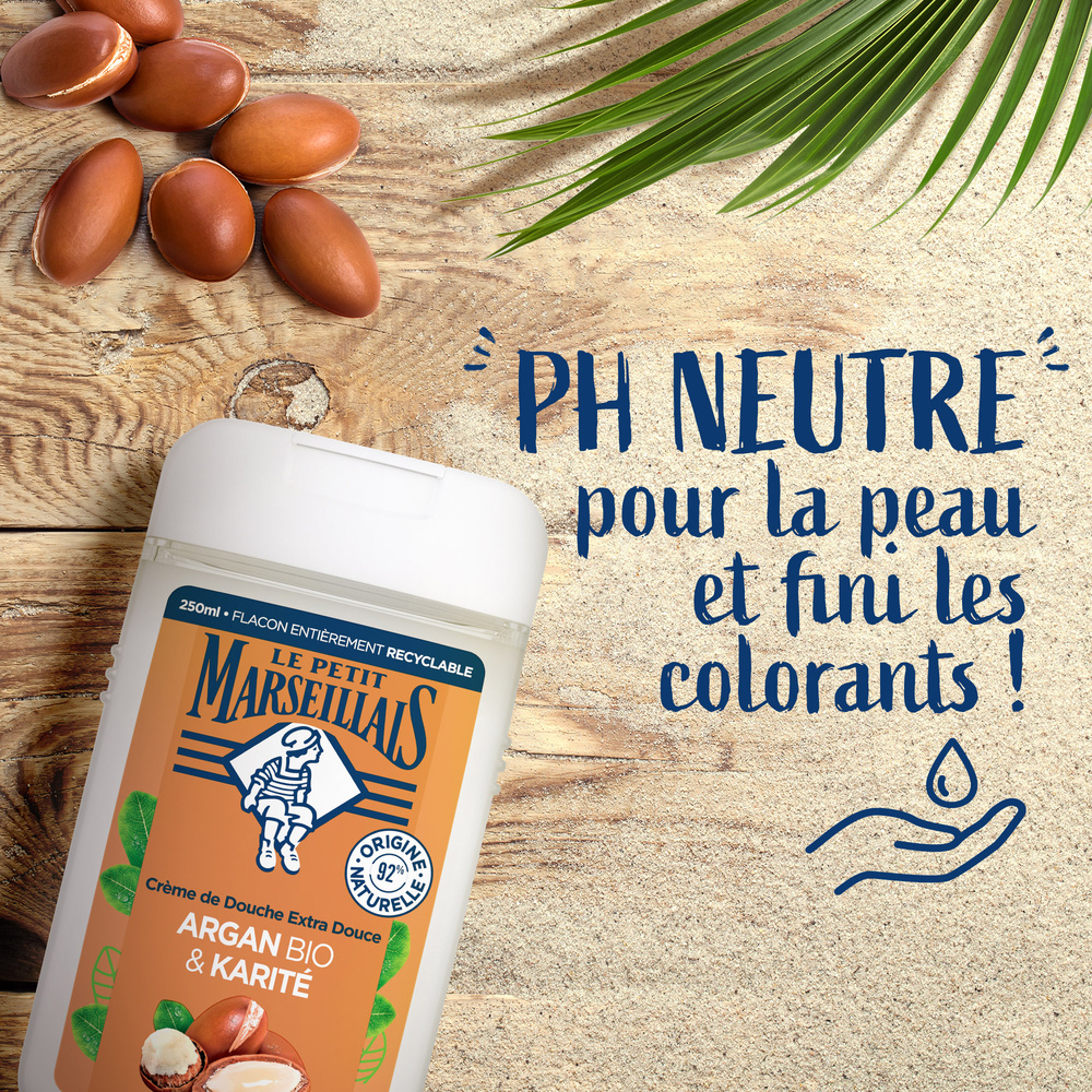 le petit marseillais LE PETIT MARSEILLAIS  DOUCHE EXTRA DOUXARGAN BIO & KARITE 250 ML Gel Douche