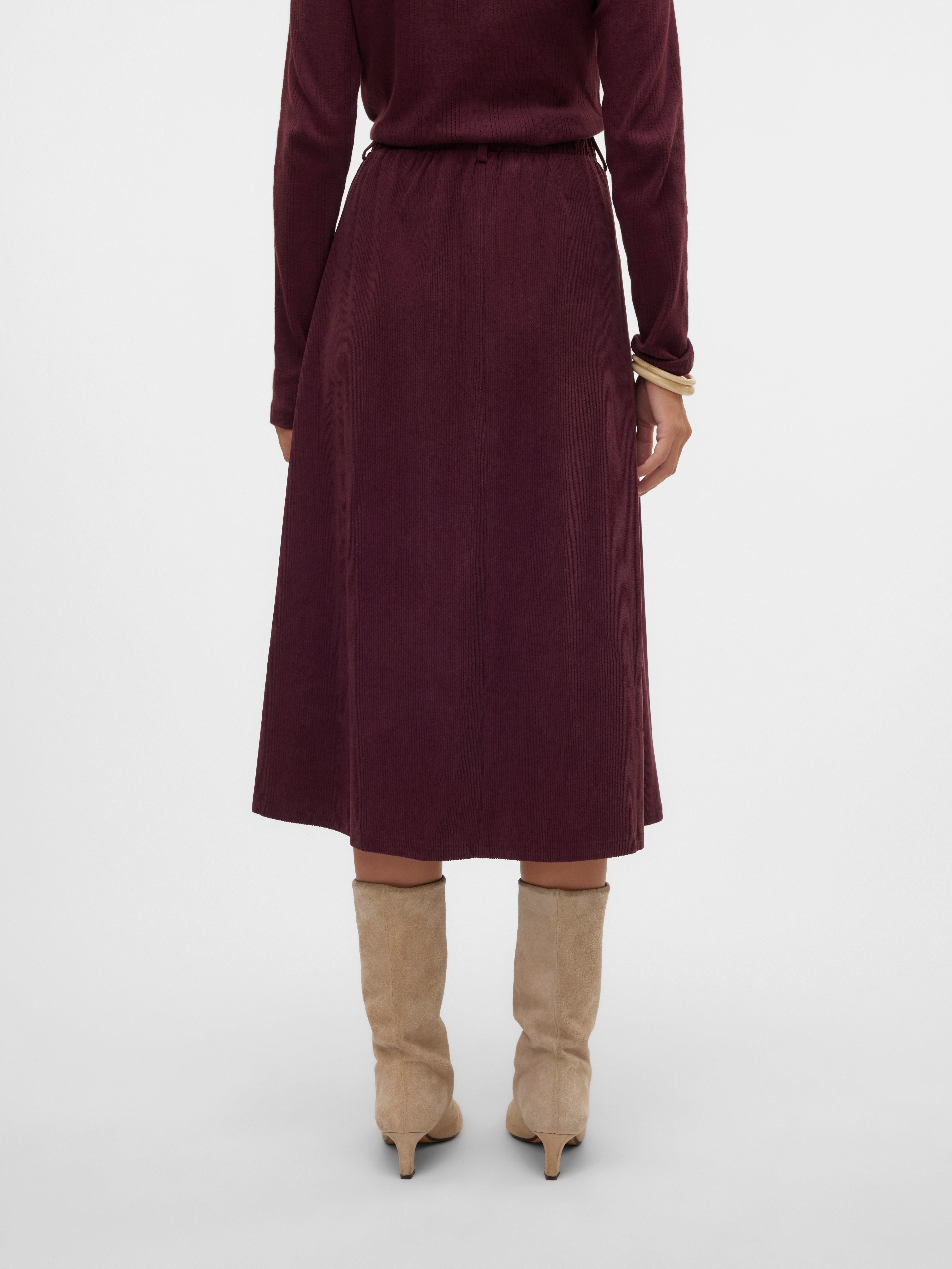 VMVIENNA Hohe Taille Samtrock