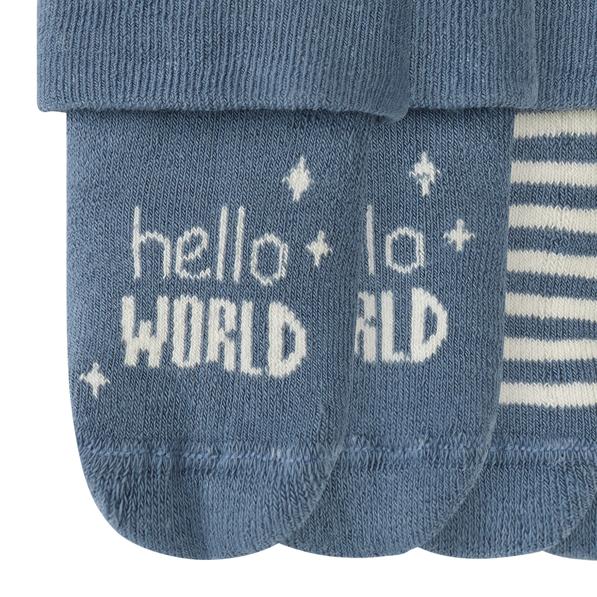 2 Paar Newborn Socken mit Umschlagbündchen