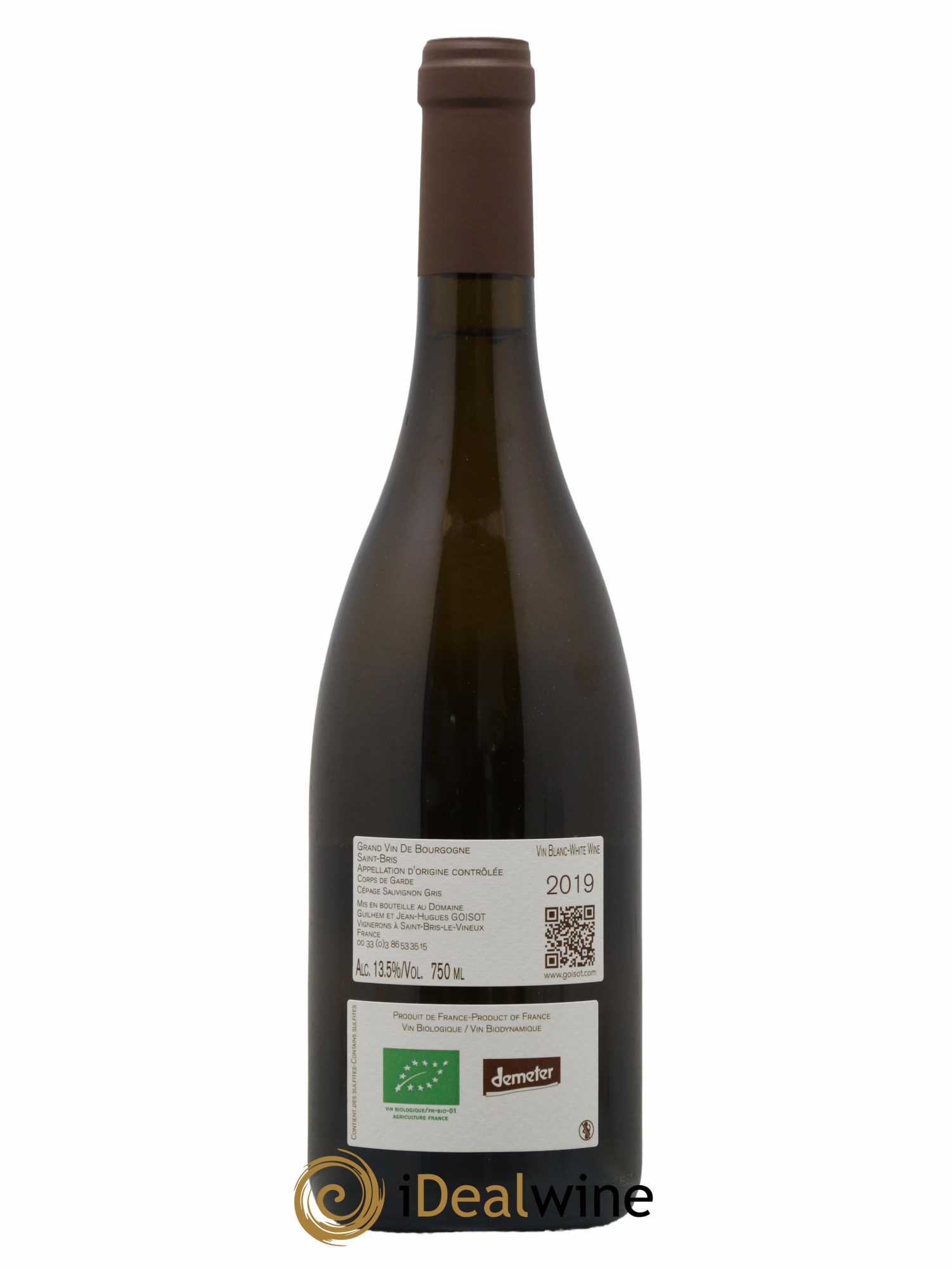 Saint-Bris Corps de Garde Goisot  2019 - Lot de 1 Bouteille