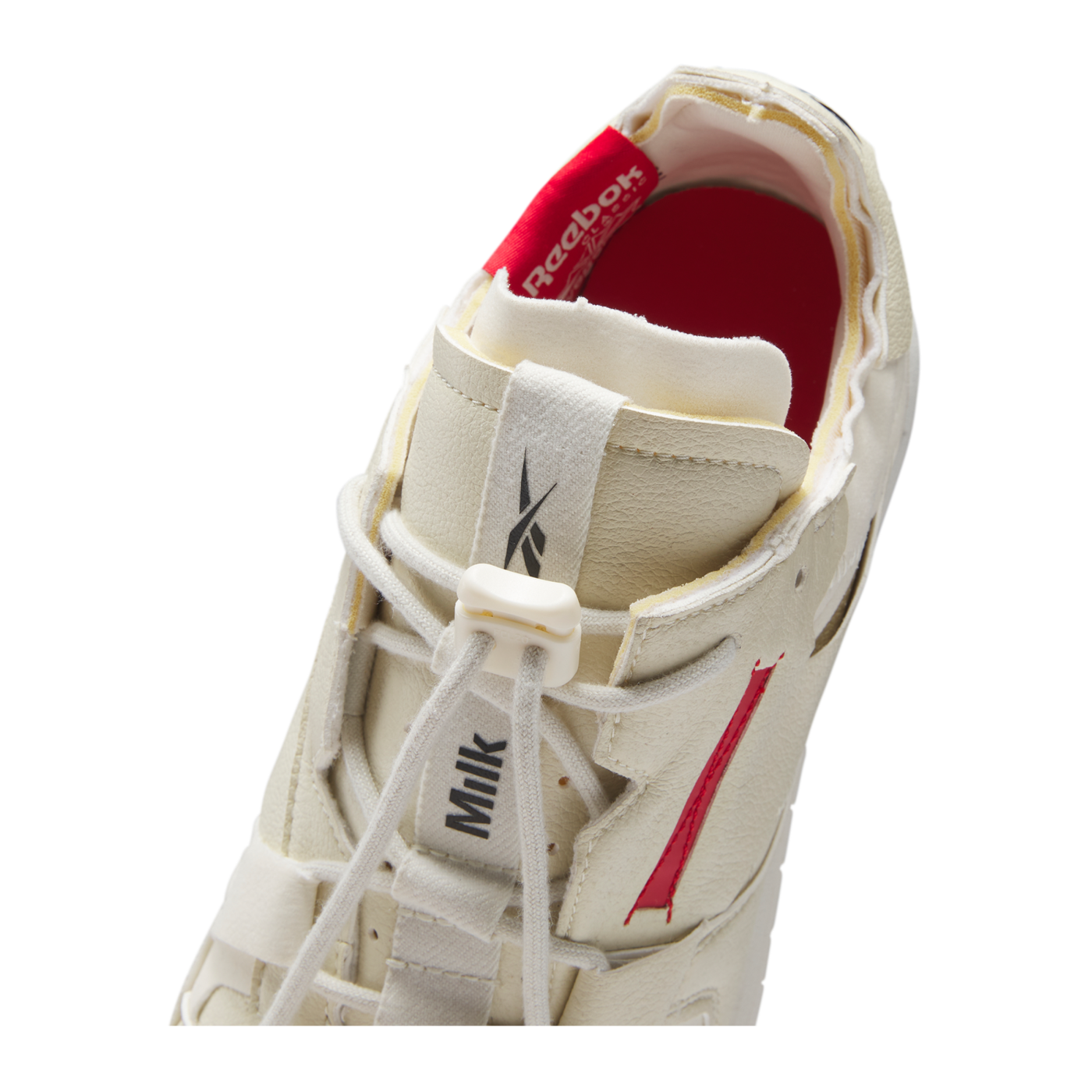 Reebok Classic Vegan Beige Rot Schwarz Laufschuh