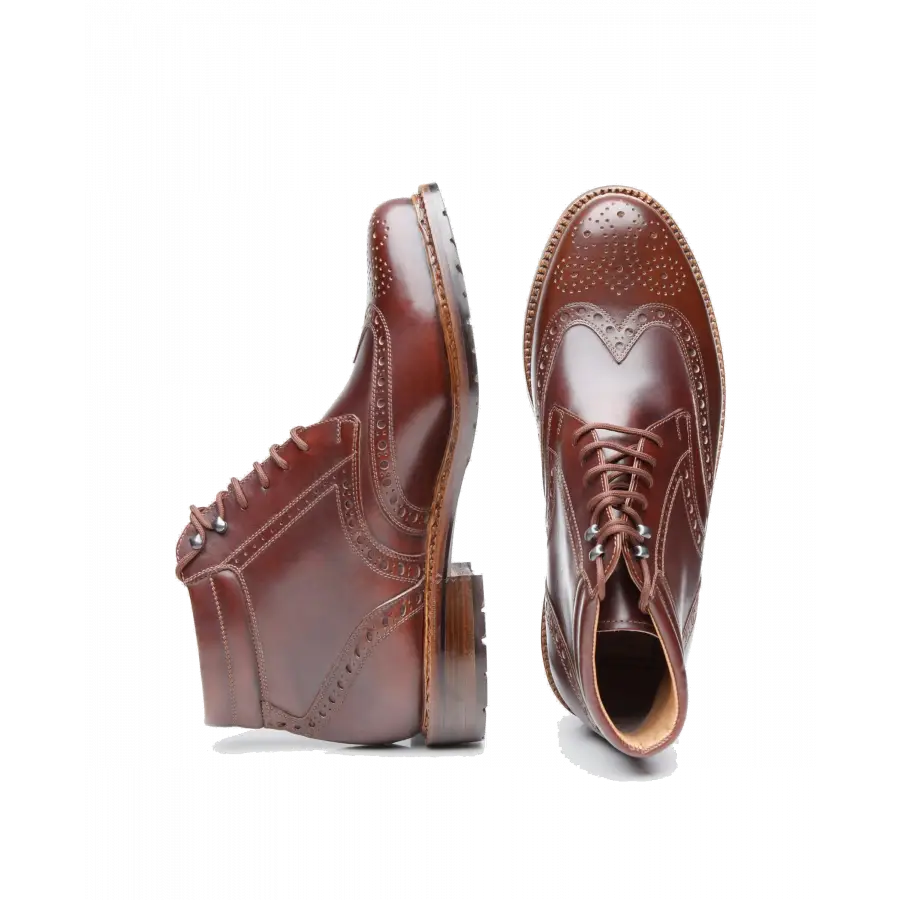 Heinrich Dinkelacker - Stiefeletten JANOSCH K FUL-BROGUE AC Antikcalf - braun