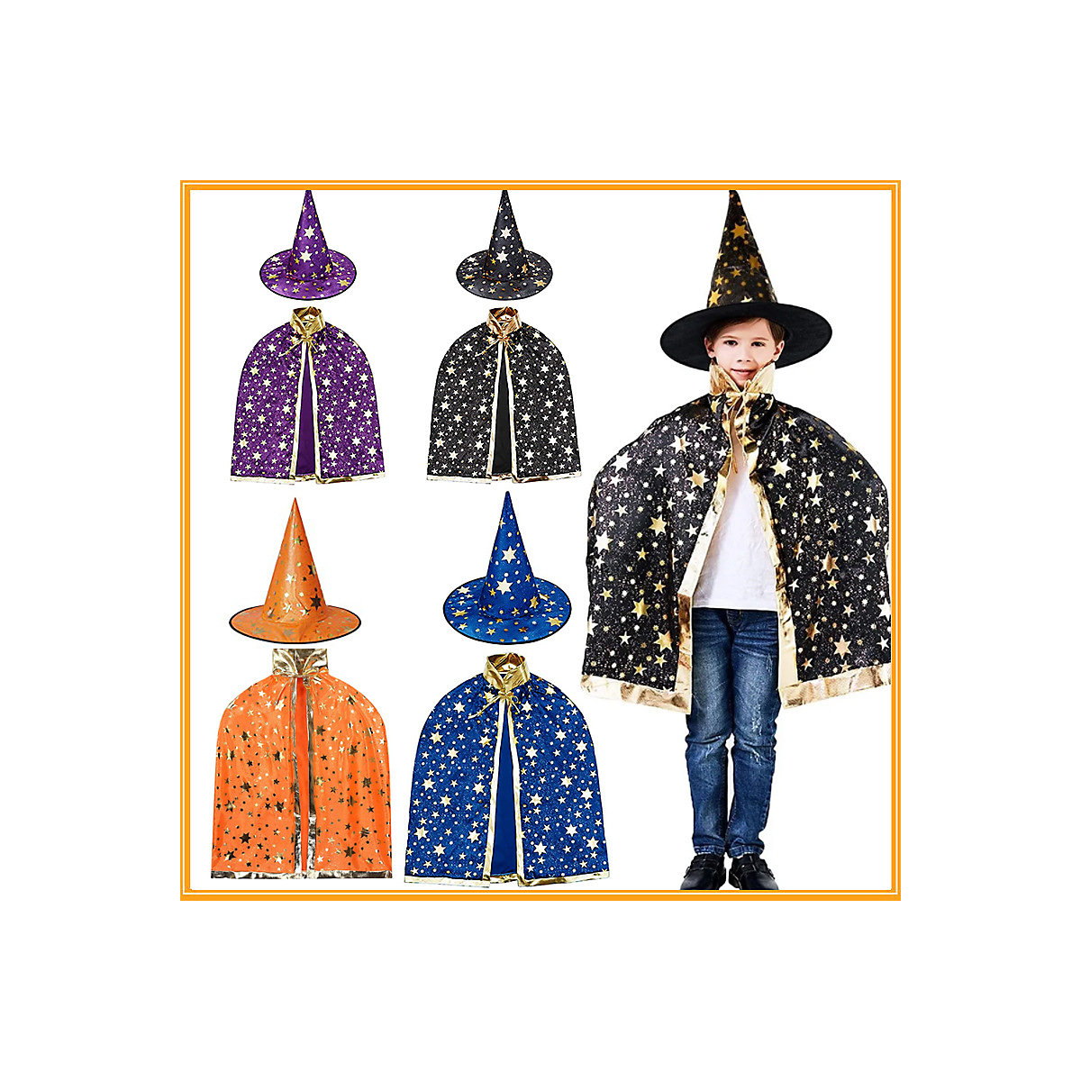 Maskerade-Party-Kostüme für Kinder Halloween-Maskerade-Party-Umhang-Set für Kinder