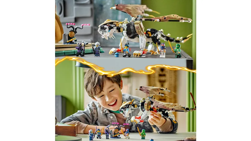 LEGO NINJAGO 71809 Egalt der Meisterdrache, Ninja-Set mit Drachen-Spielzeug