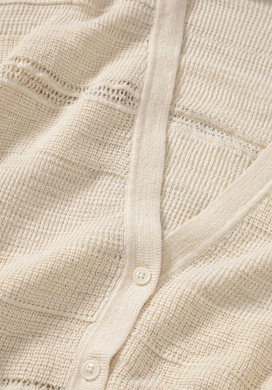 Strickjacke aus Leinen mit Bio-Baumwolle