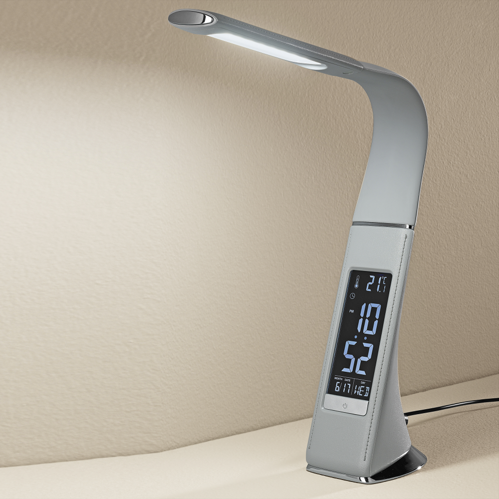 LED Schreibtischleuchte Swing grau