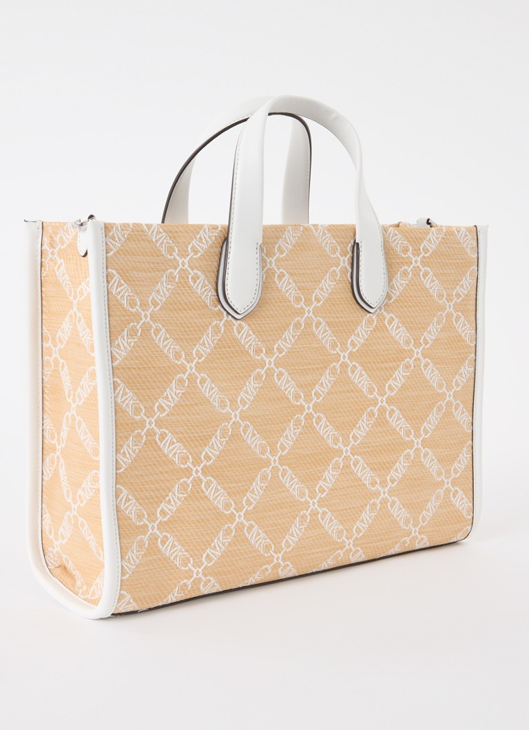 Michael Kors Gigi -käsilaukku irrotettavalla olkahihnalla ja logopainatuksella