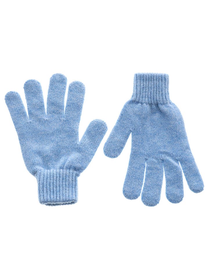 Zwillingsherz Kaschmir-Handschuhe in Hellblau günstig kaufen onesize