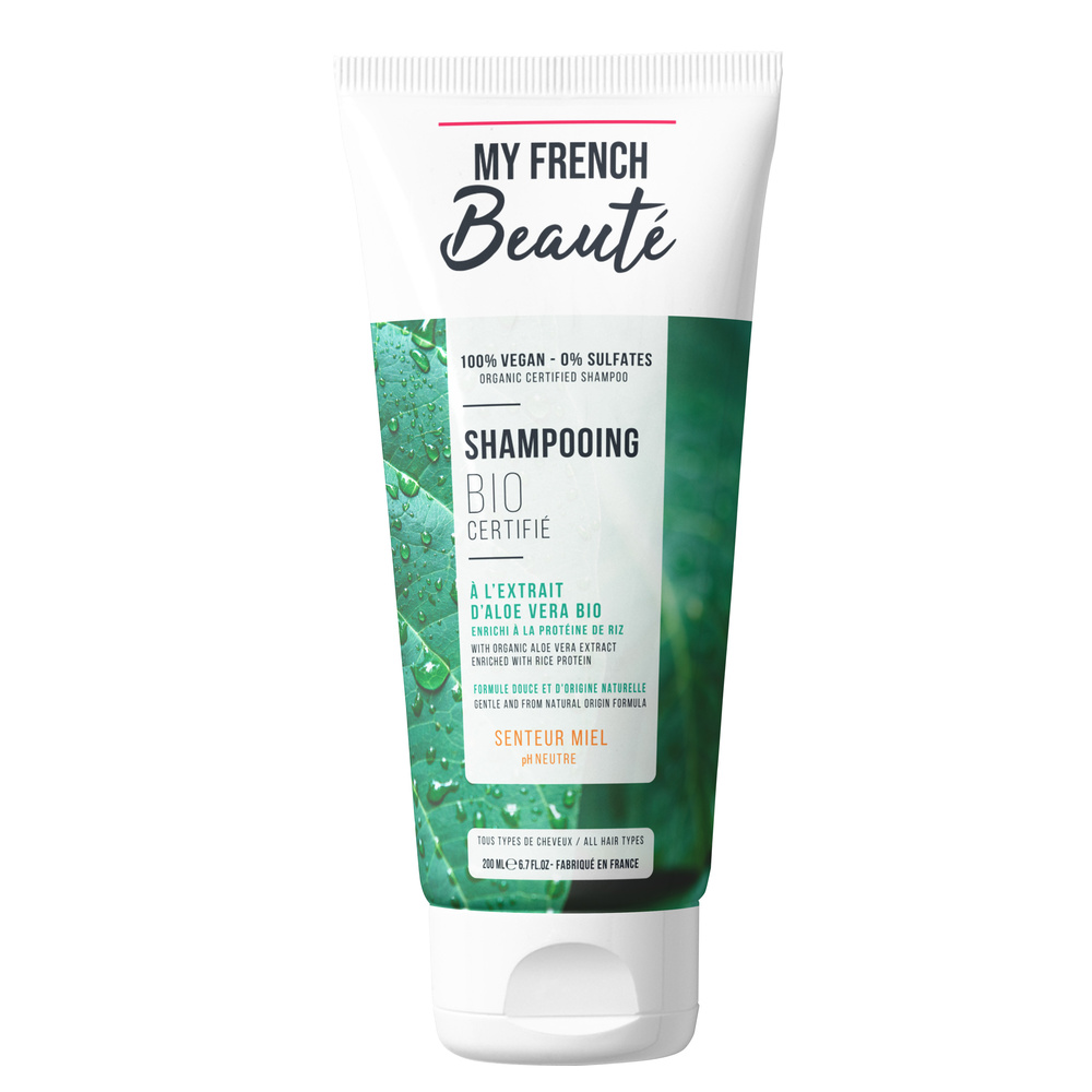 My French Beauté Shampooing bio Certifié parfum Miel Shampooing Capillaire