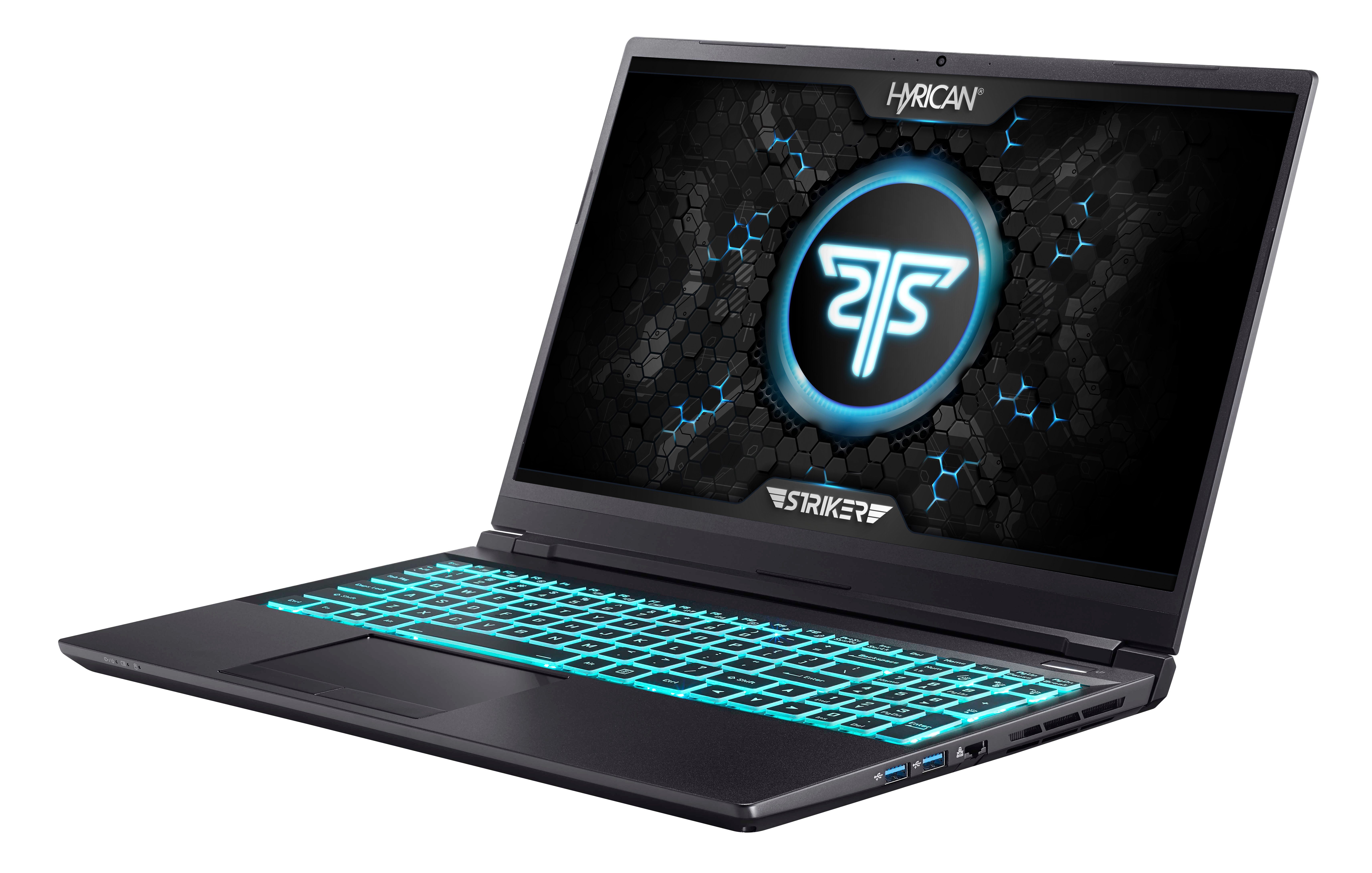 Hyrican Striker 1637 Gaming-Notebook (39,62 cm/15,6 Zoll, Intel Core i7 10750H, GeForce RTX 3080 Max.Q, 1000 GB SSD, 240 Hz Display, 32 GB RAM)