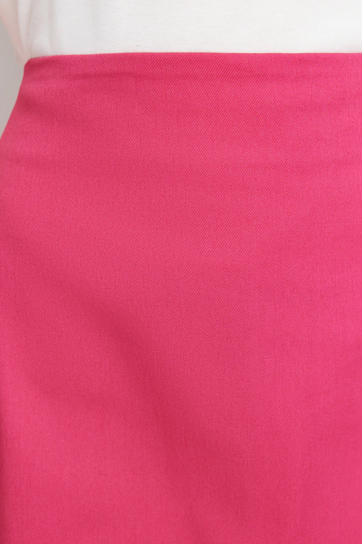 Trendyol Collection  Fuchsiafarbener Mini-Webrock in A-Linie mit hoher Taille TWOSS22ET0136