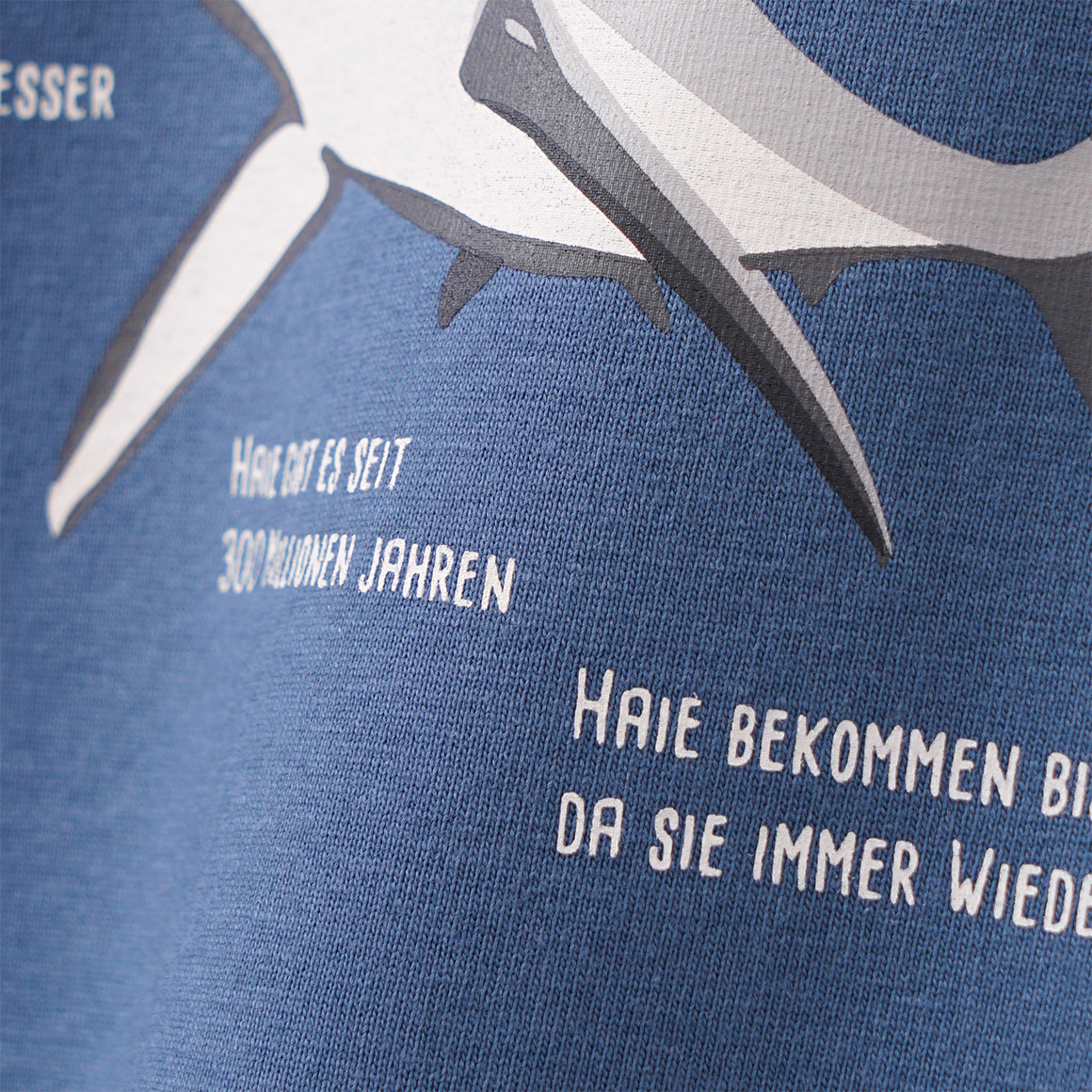Baby Langarmshirt mit Hai-Print