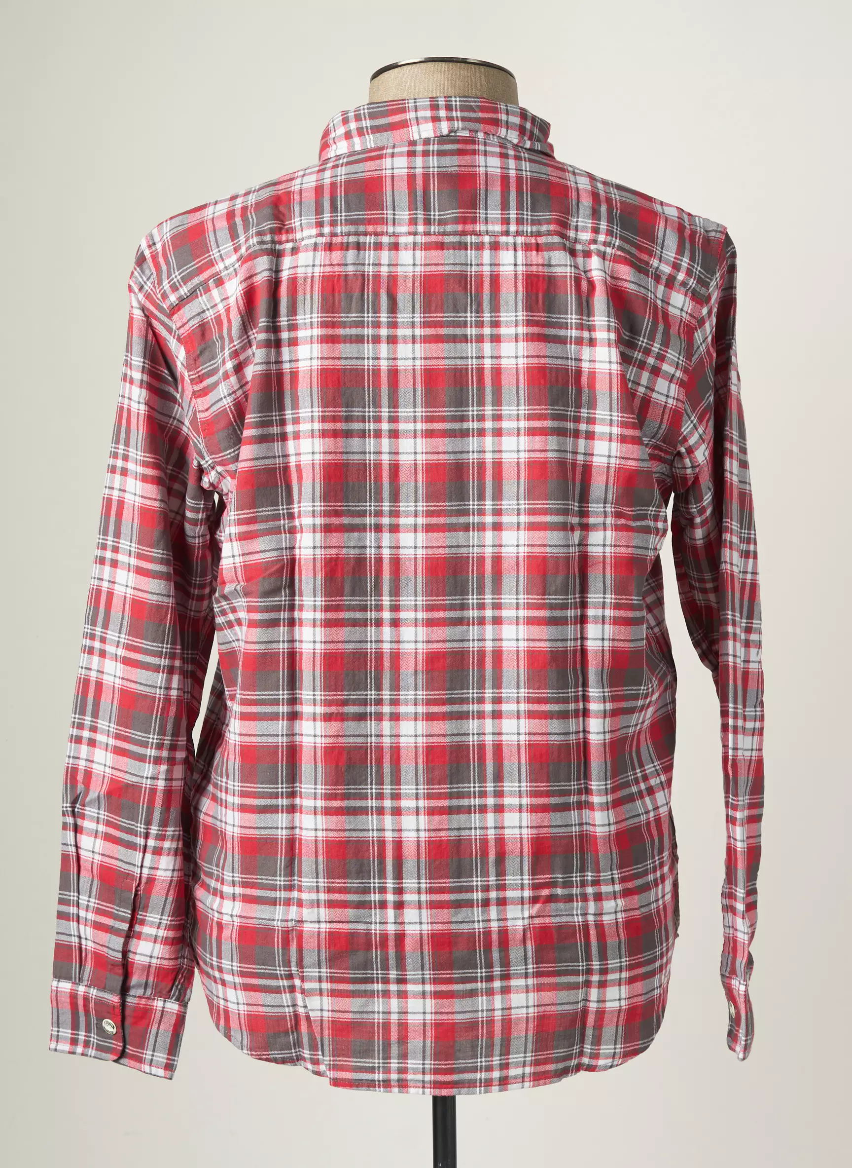 Edwin Manches Longues Homme couleur rouge