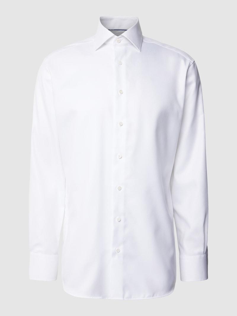 Premium Shirt mit Kentkragen in weiß