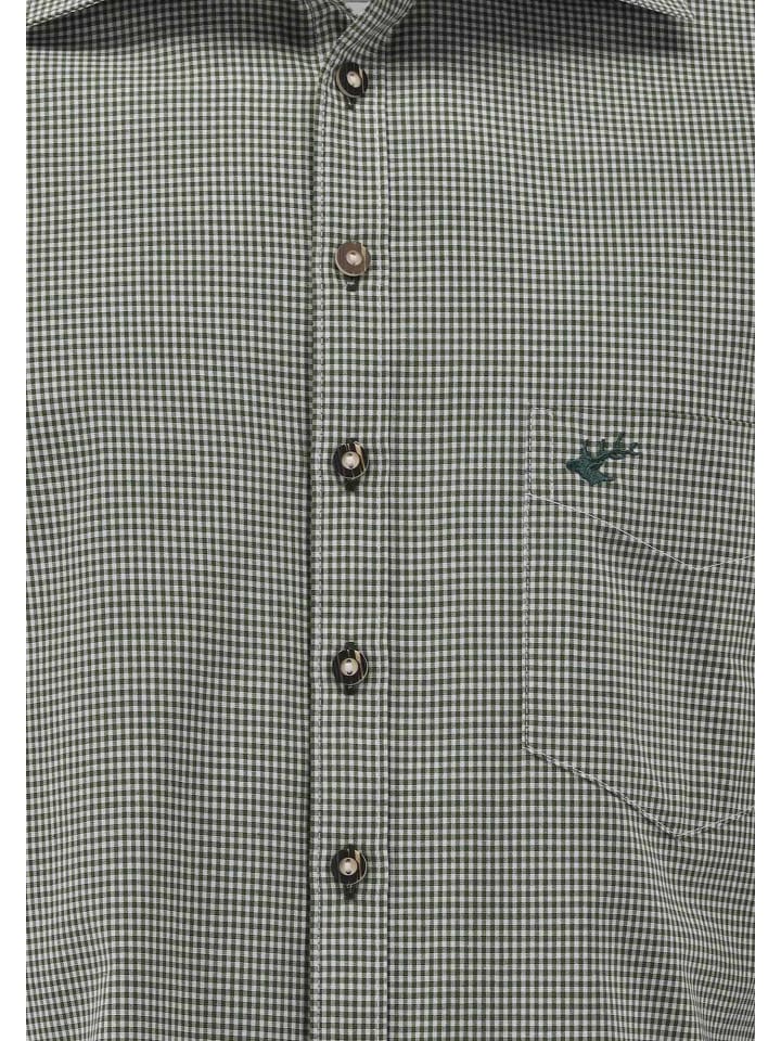 OS-Trachten Trachtenhemd Wacodu in khaki/schlamm günstig kaufen