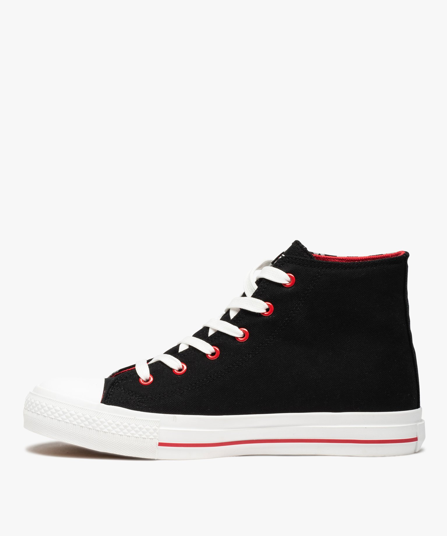 Baskets homme semi-montantes en toile – One Piece noir | GEMO