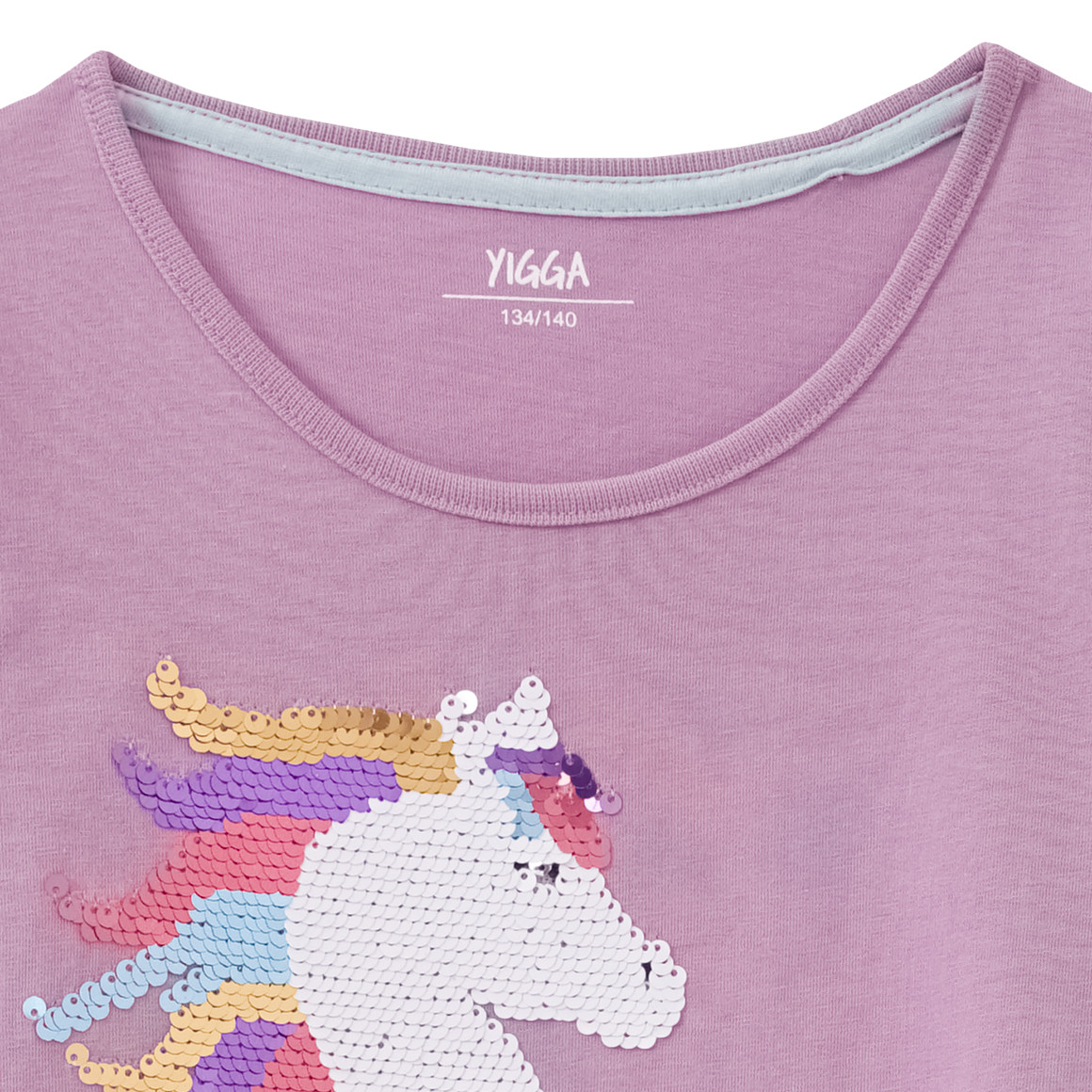Mädchen Langarmshirt mit Wendepailletten