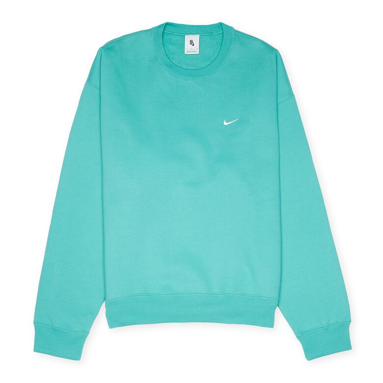 NIKE NRG Solo Swoosh Fleece Crew washed teal/white