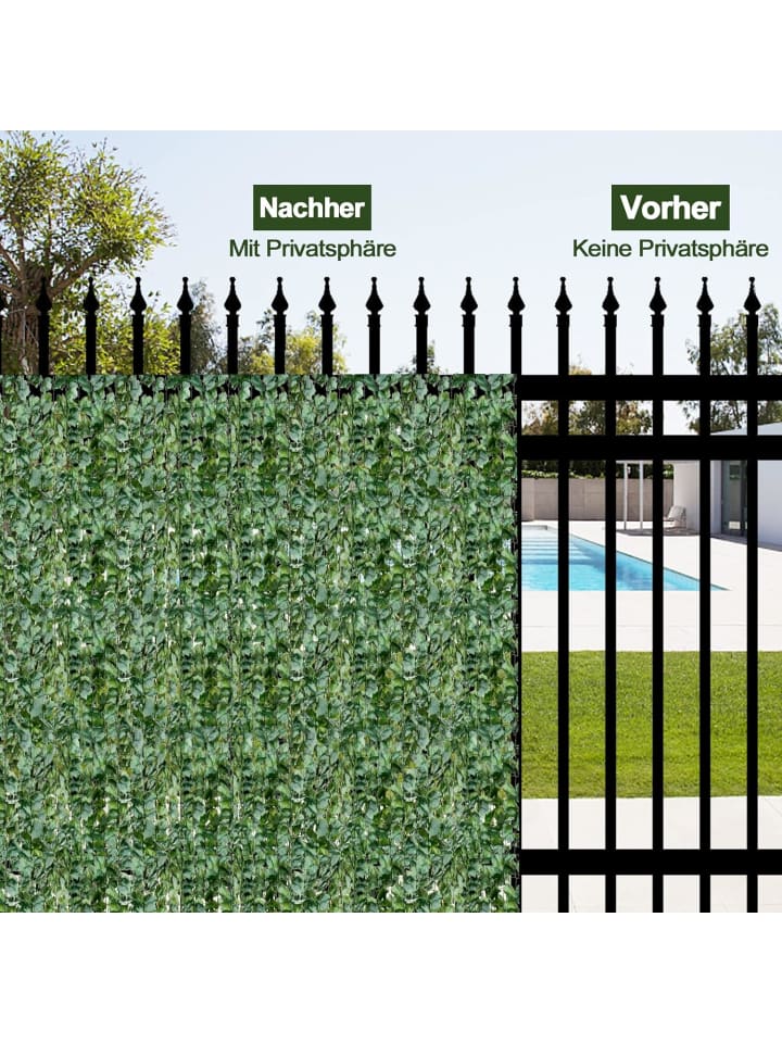 COSTWAY Künstlich Pflanzenwand 150x240cm in Grün günstig kaufen onesize
