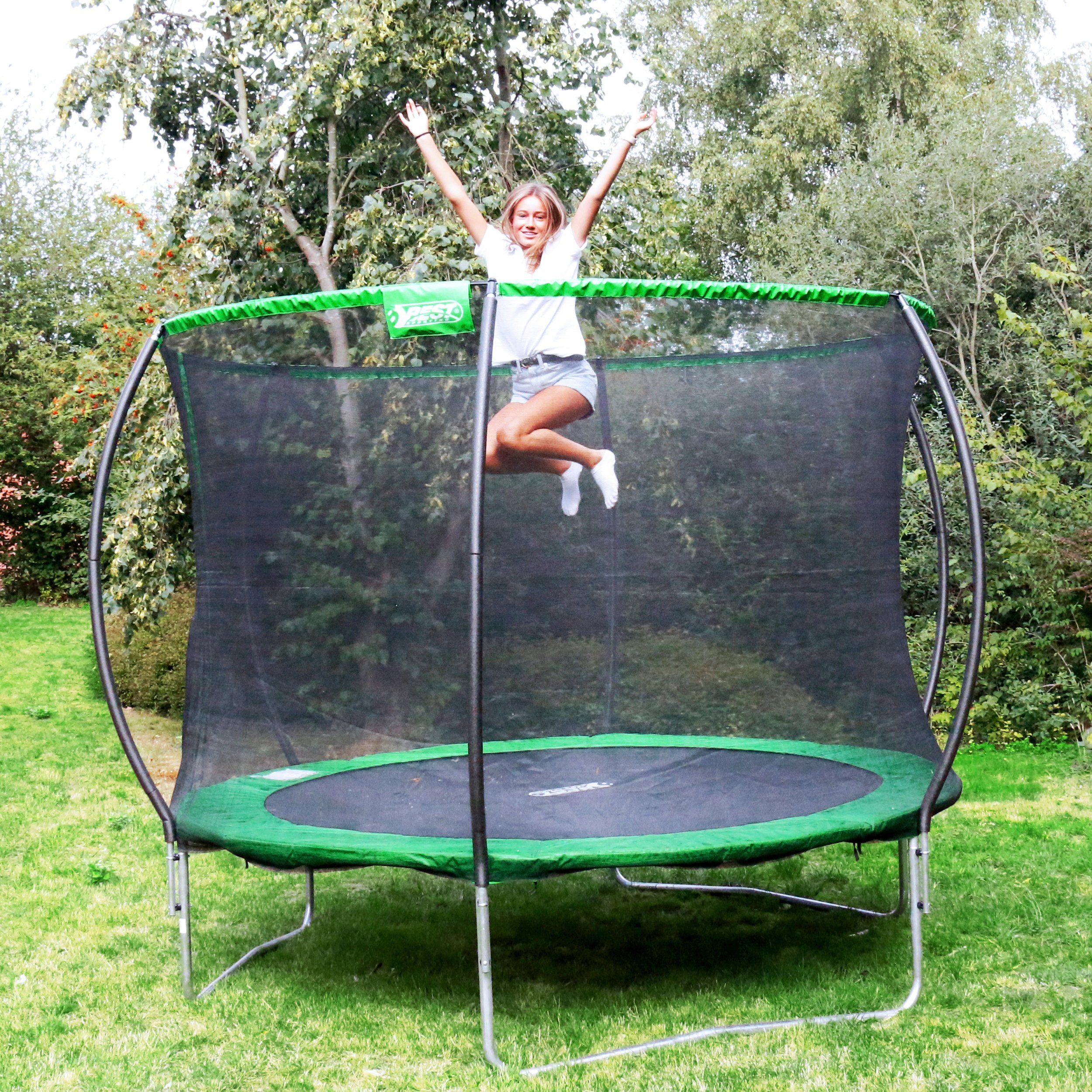 Best Sporting Gartentrampolin 57121 Superstar 2.0, Ø 305 cm, mit Netz