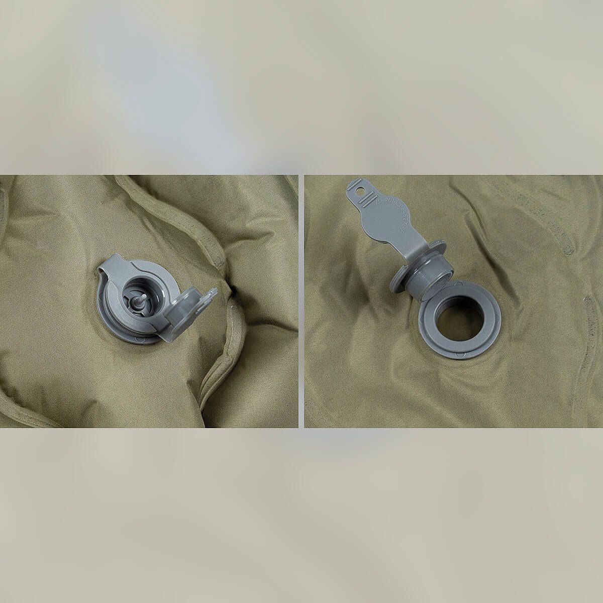 Aufblasbare Isomatte mit Kopfteil