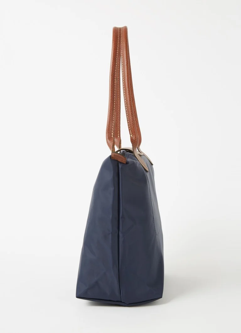 Longchamp Le Pliage Original olkalaukku M nahkayksityiskohdilla