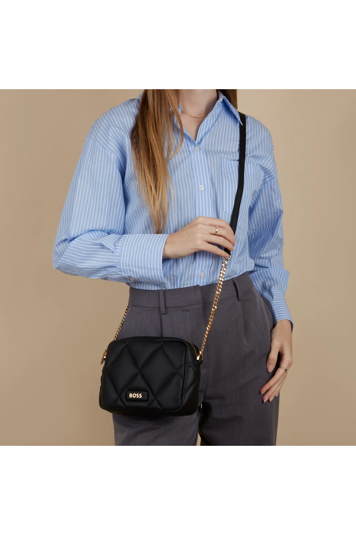 Hugo Boss  Abelie Damen Umhängetasche Schwarz 50513264-001