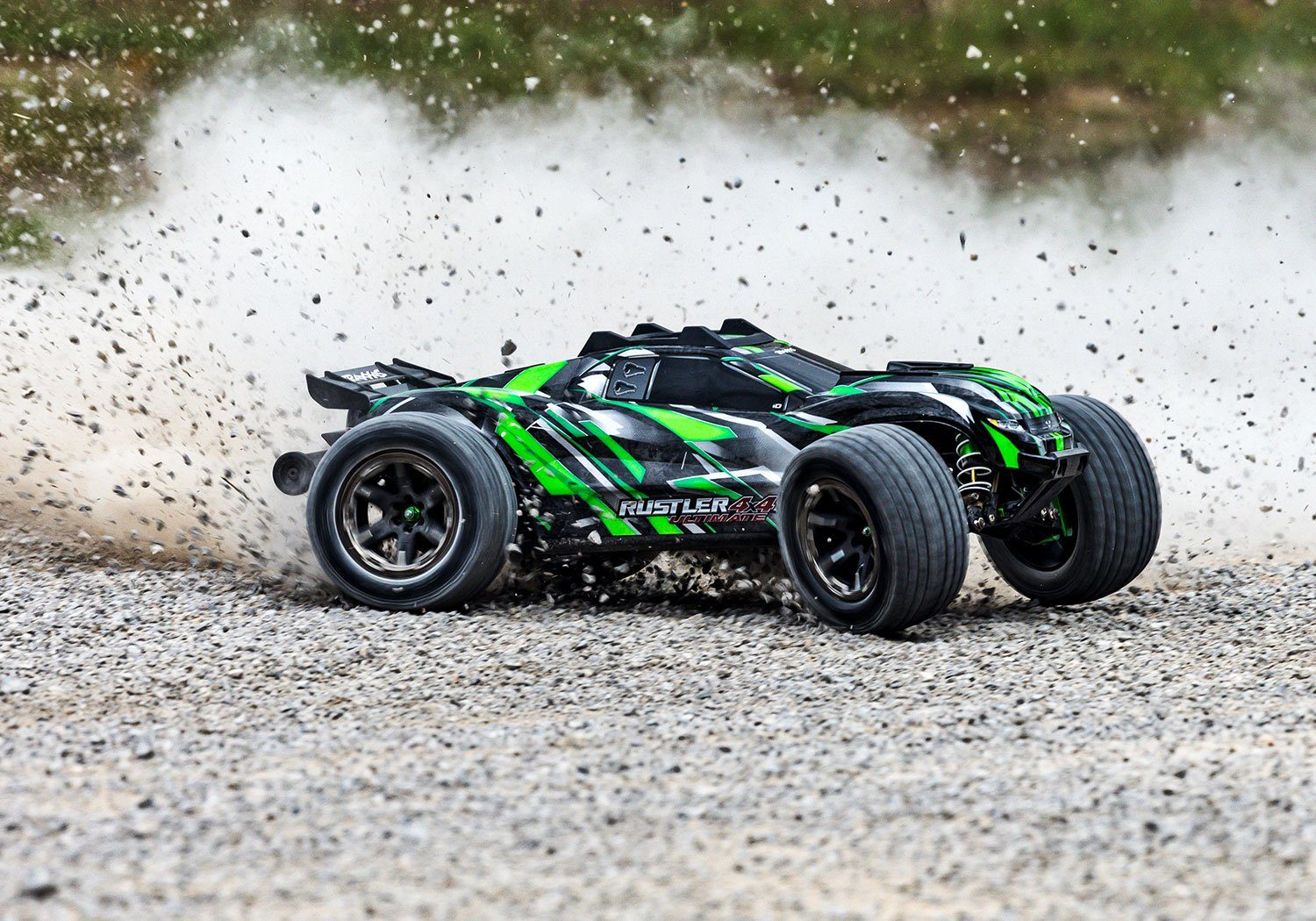 Traxxas RC-Buggy TRAXXAS RC Rustler 4x4 VXL Ultimate Brushless grün 1/10 RTR