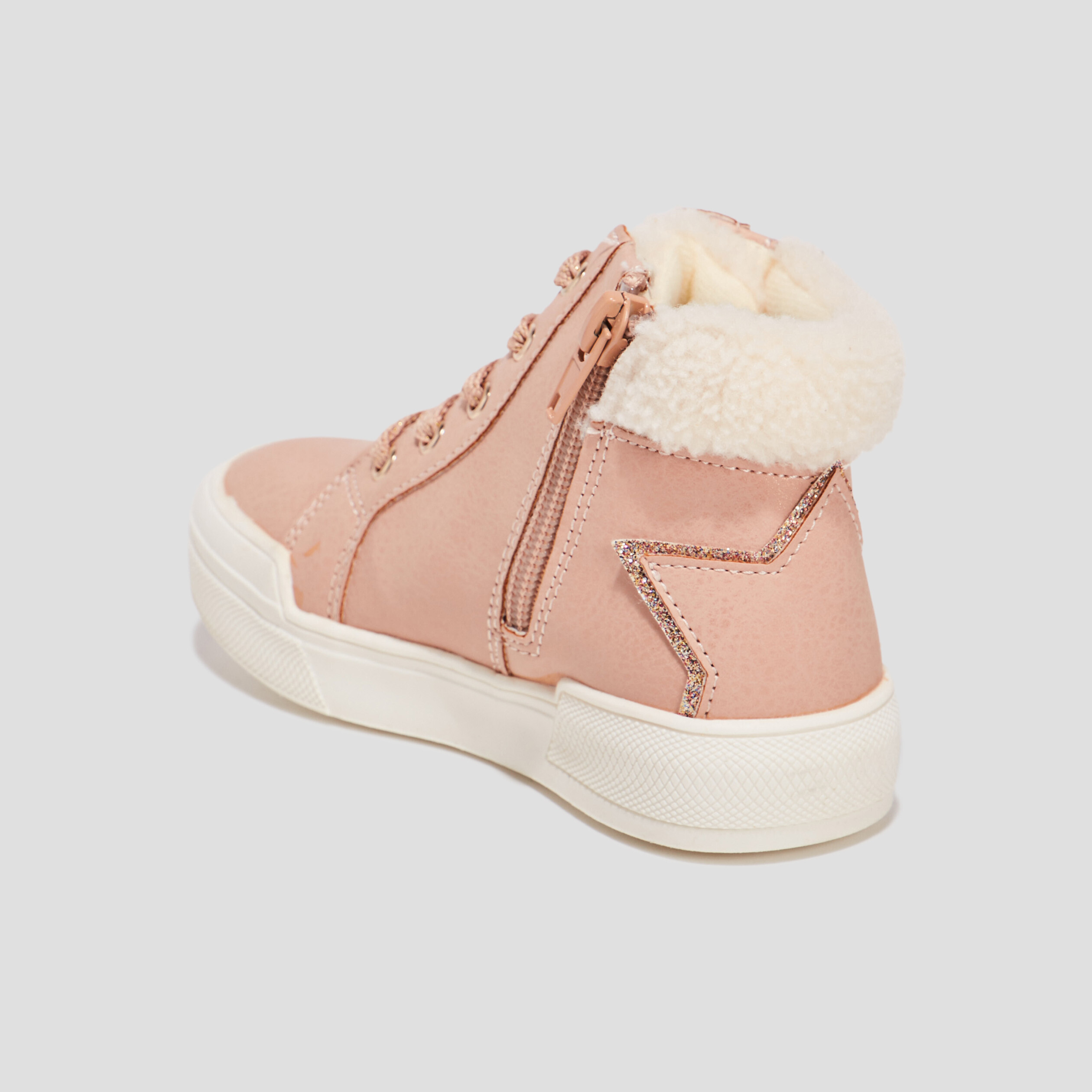 Baskets Lulu Castagnette rose fille | La Halle
