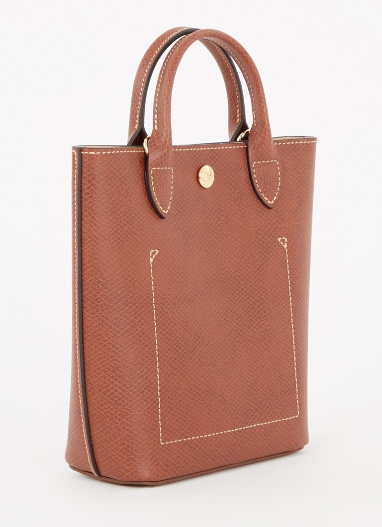 Geantă de umăr Longchamp Épure XS din piele cu curea detașabilă.