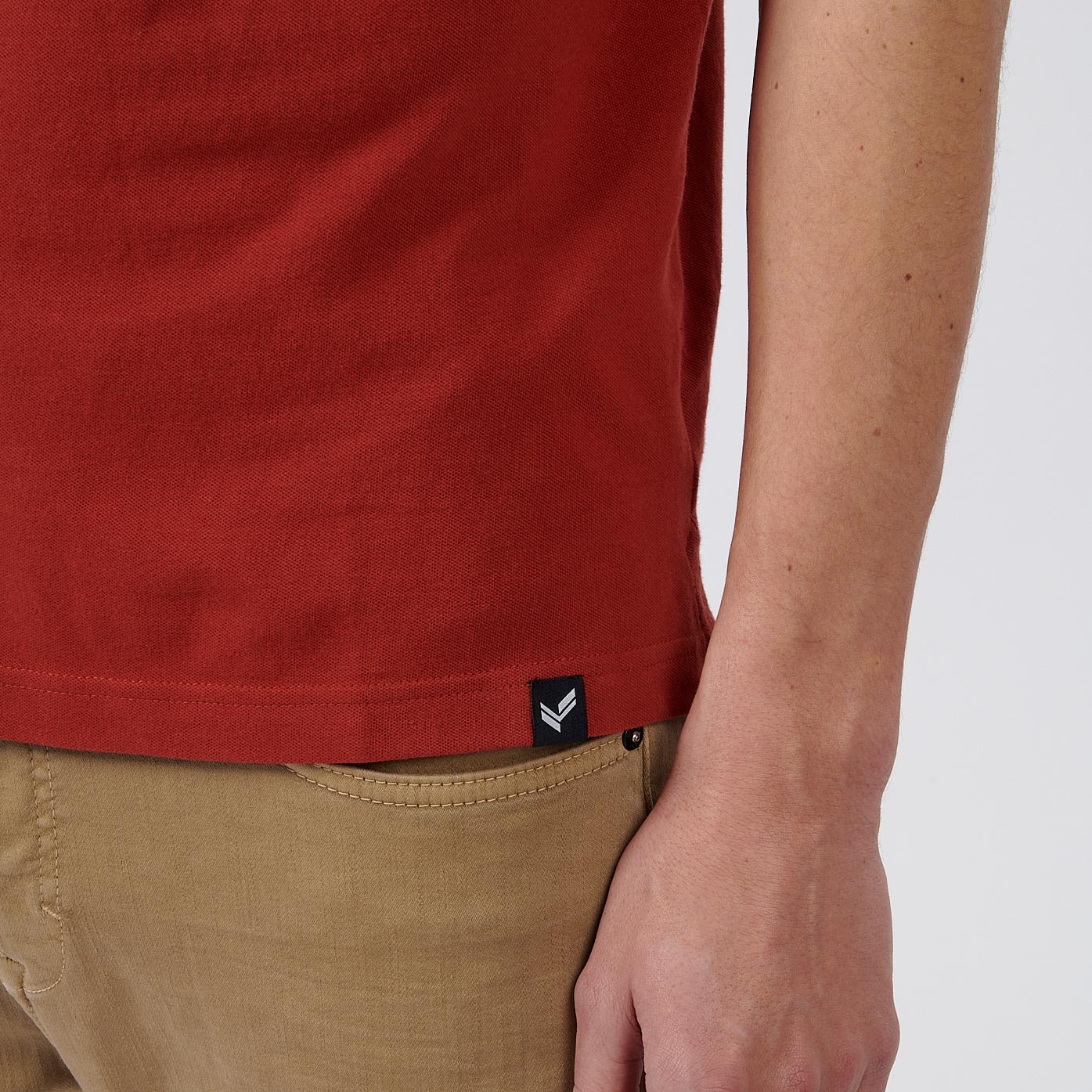 NOAH   Polo bordeaux homme 100% coton
