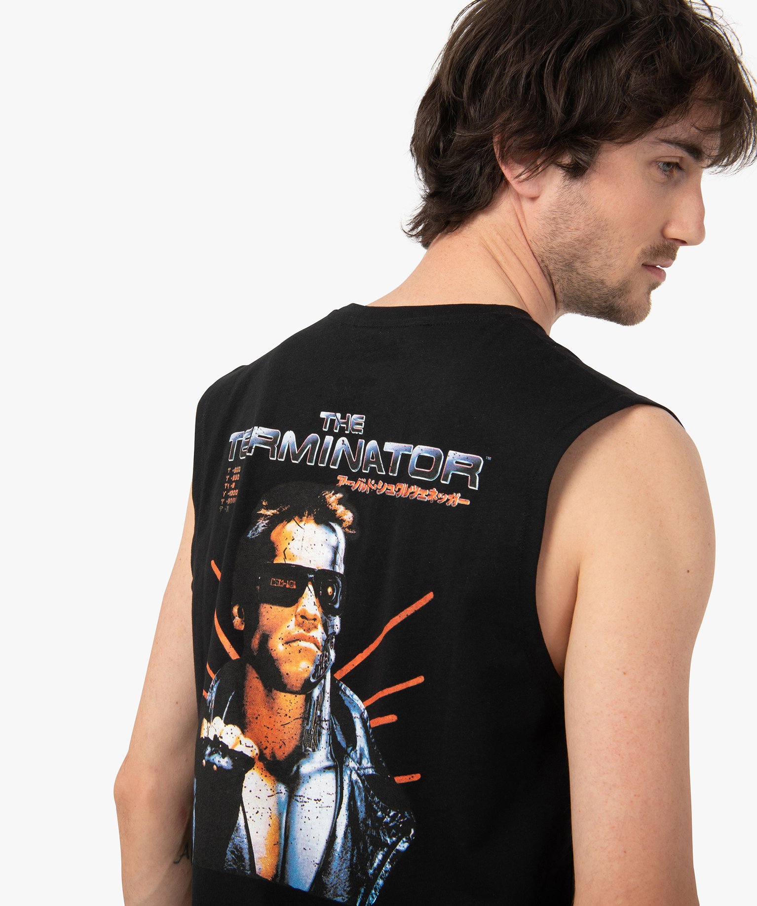 Débardeur homme imprimé - Terminator noir | GEMO