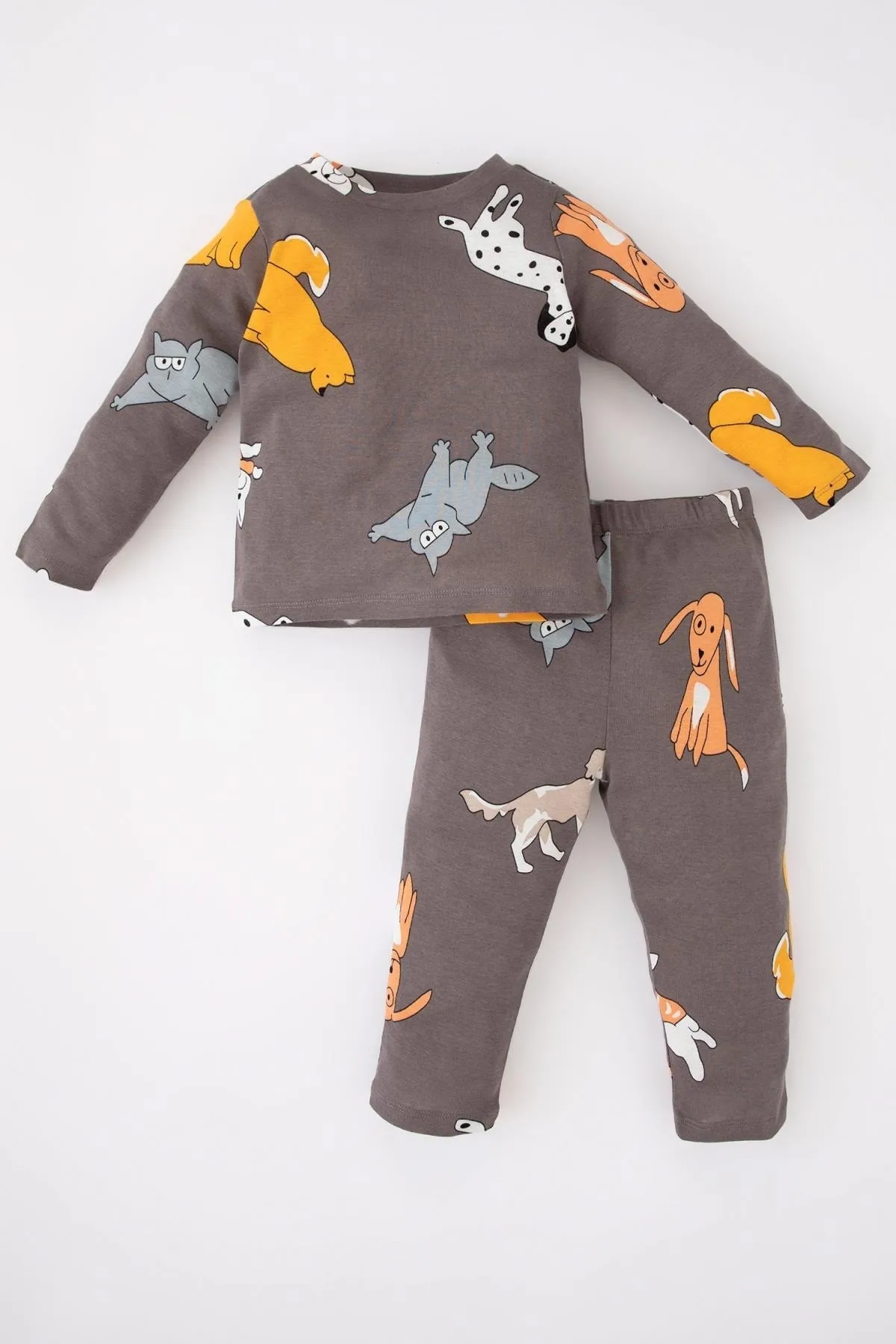 DeFacto  Gemustertes Langarm-Pyjama-Set für Babys