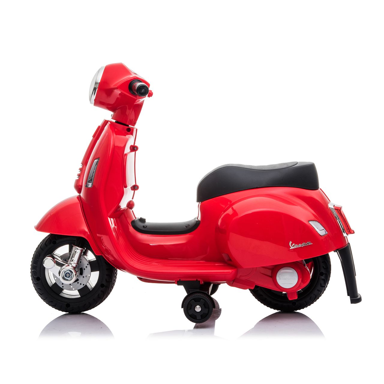 Lemodo Vespa Kinder Elektrofahrzeug, Elektro Motorrad, rot