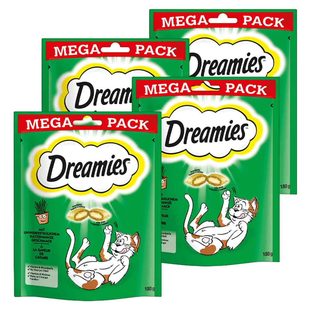 PEDIGREE DREAMIES Portionsbeutel Mega Pack mit Katzenminze Geschmack 180g