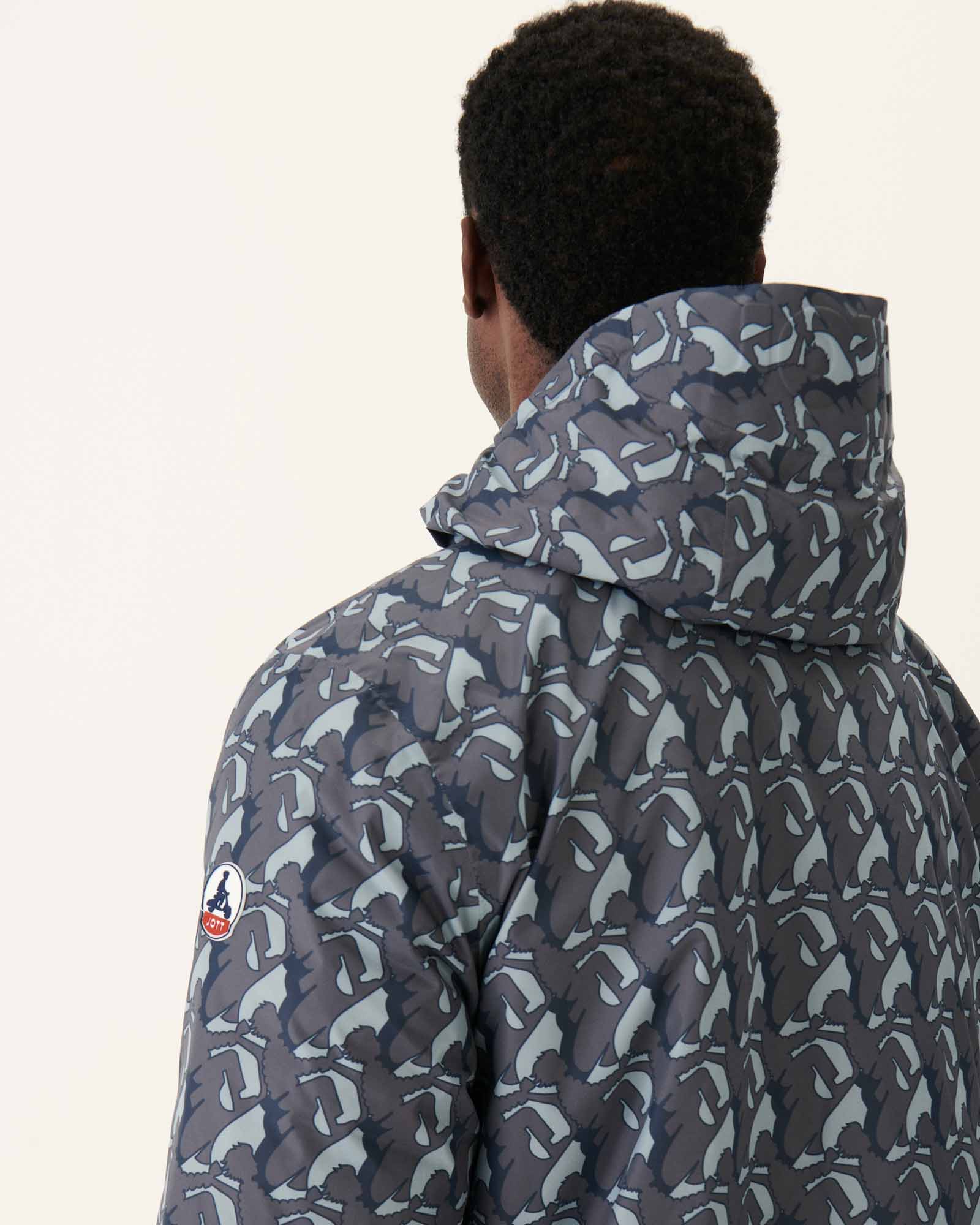 Doudoune réversible à capuche Monogram anthra/Anthra Bergen