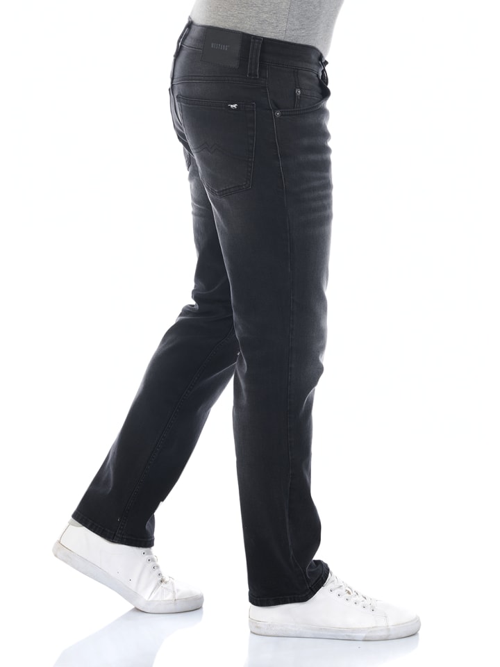 Mustang Jeans Tramper regular/straight in Schwarz günstig kaufen